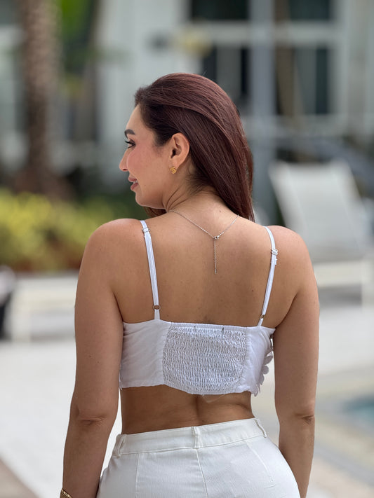 Orquídea White 3D Top