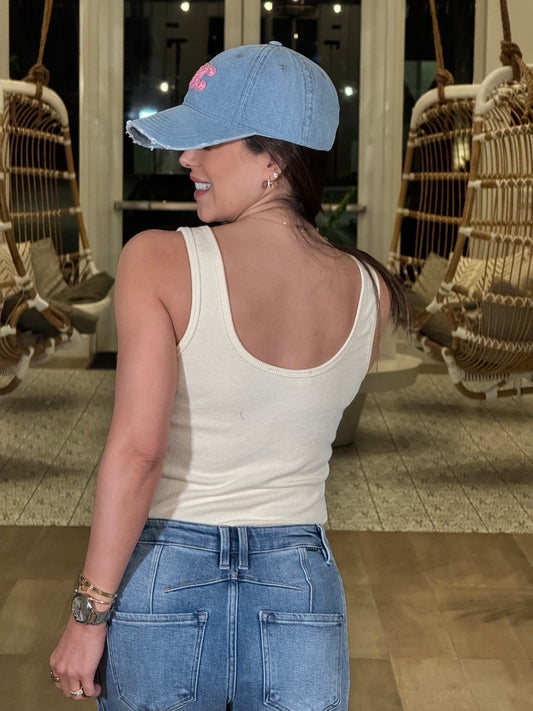 Angelica Beige Buckle Bodysuit