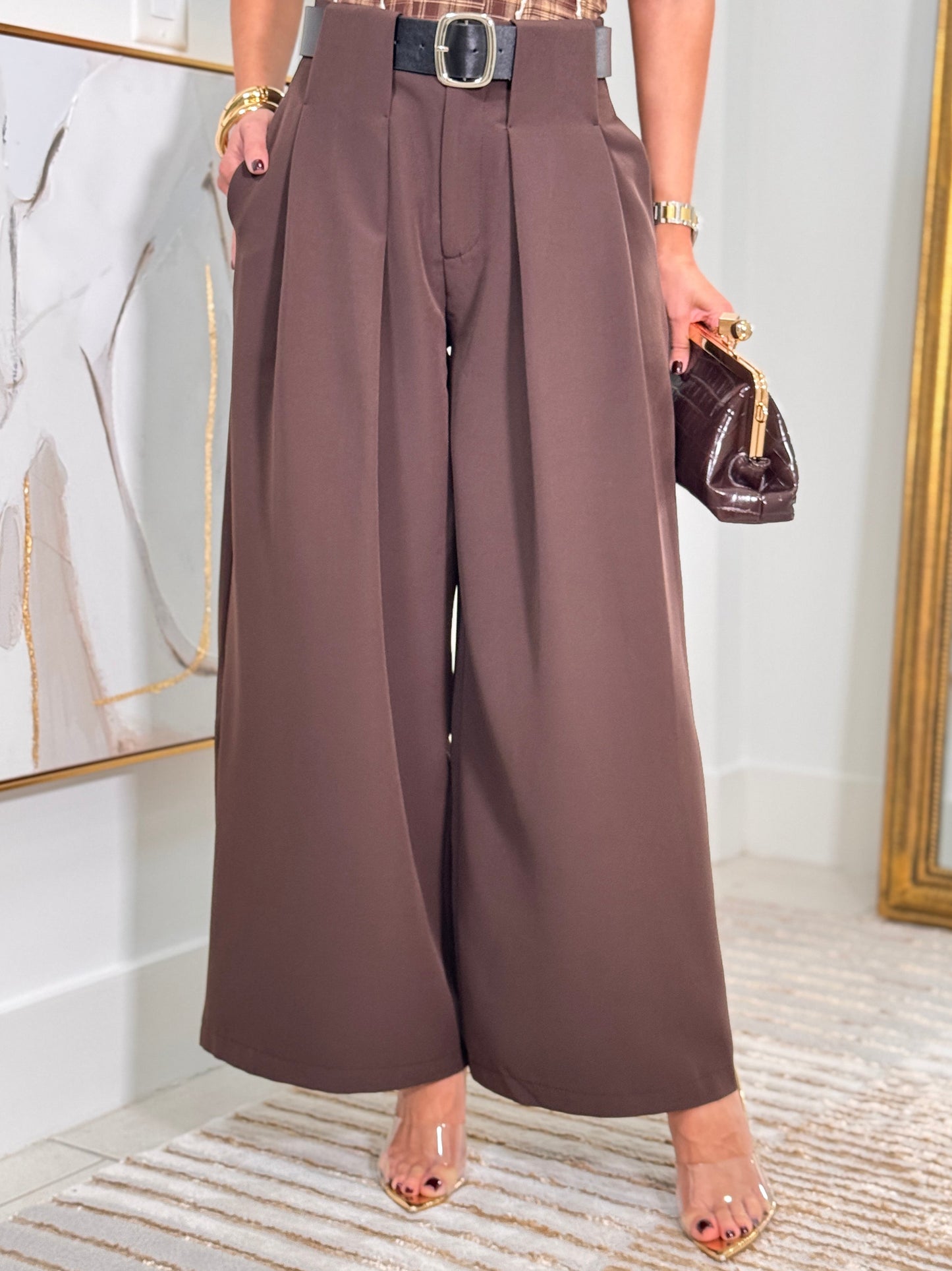952 Sublime Brown Wide Pants