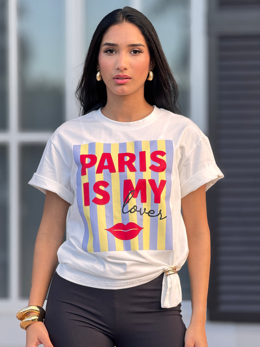 Paris is my lover Lines T-Shirt