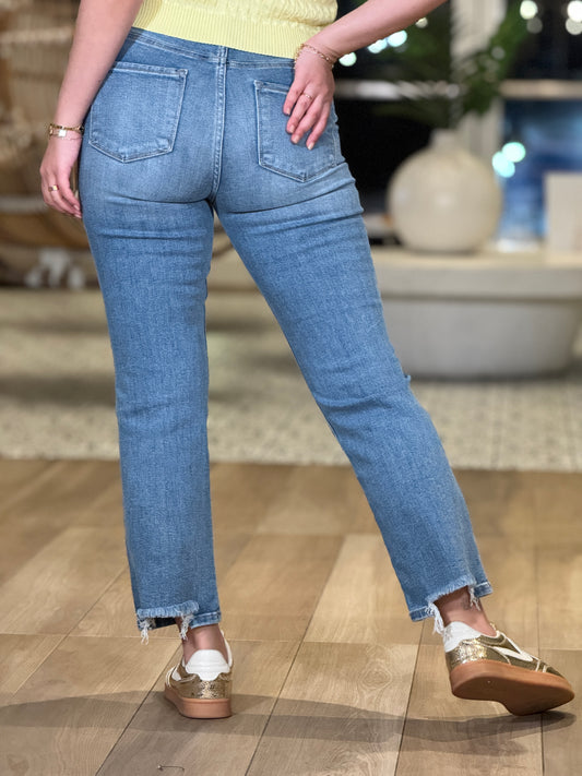 Risen Straight Light Wash Jeans