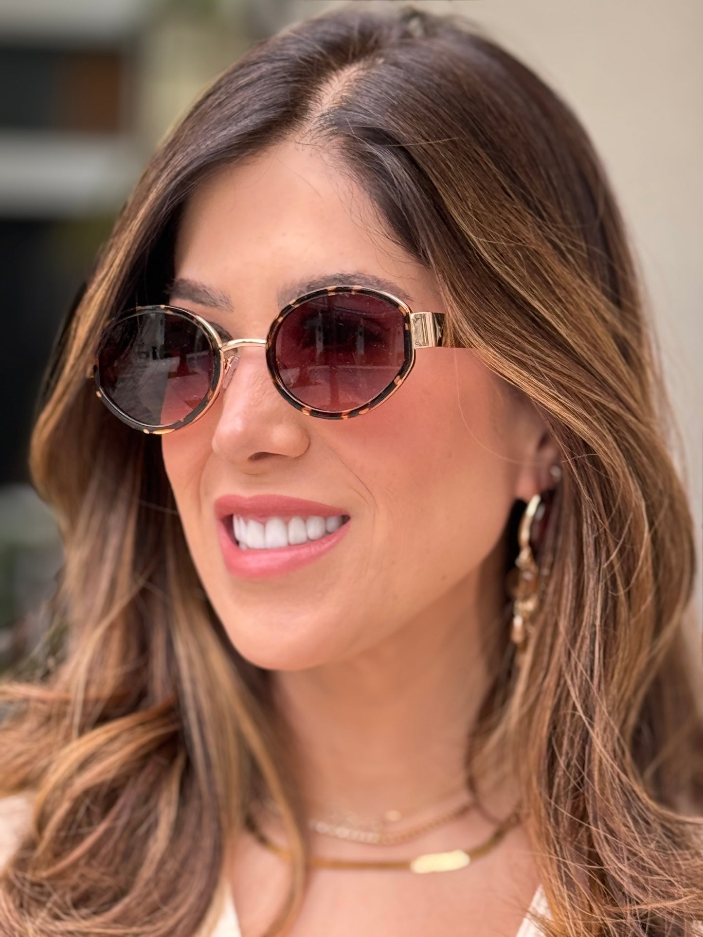 Oval Carey Frame Sunglasses
