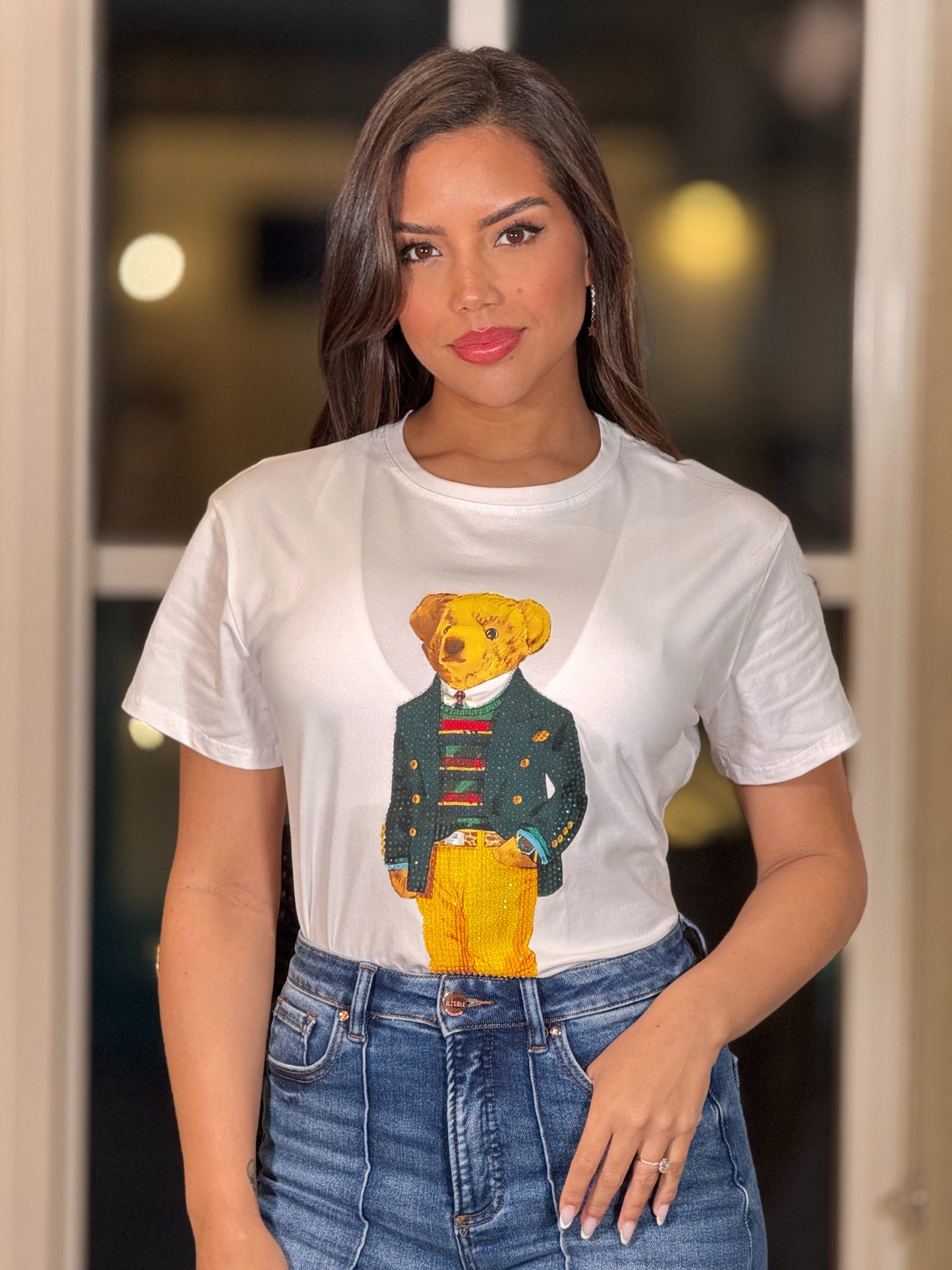 Serious Bear White T-Shirt