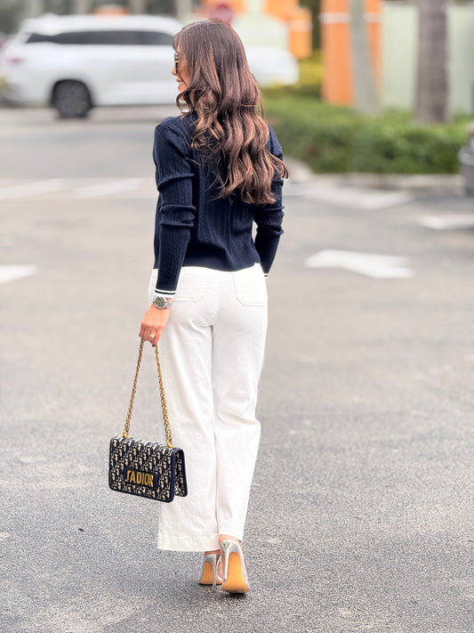 Felpie Navy Little Bear Knitted Top