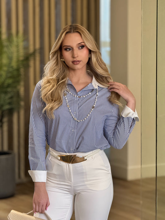 Have Navy Lines Shirt