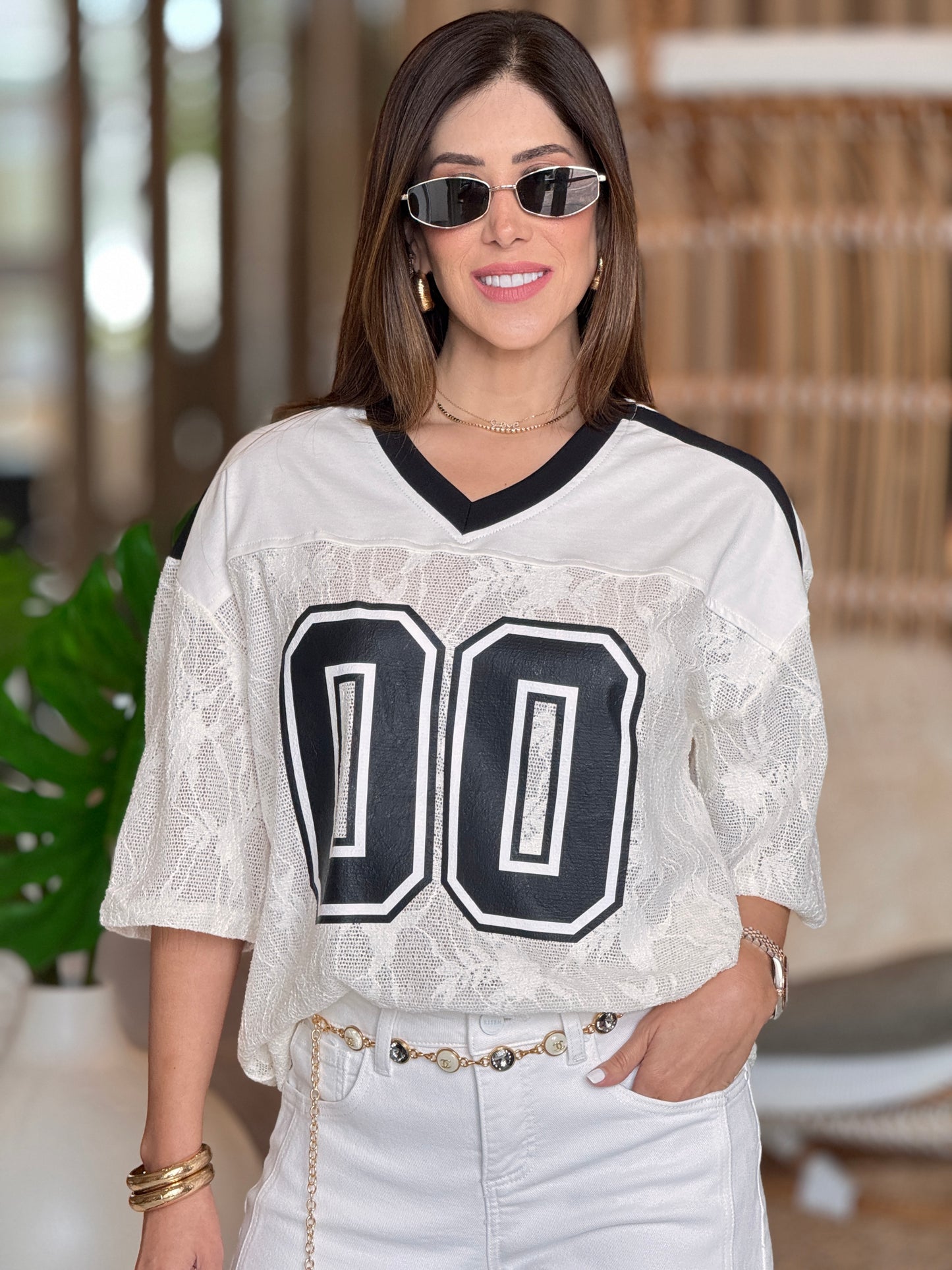 Emory 00 White/Black Sporty T-Shirt