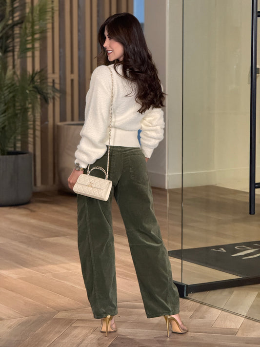 Amable Yvory Fuzzy Cardigan Top