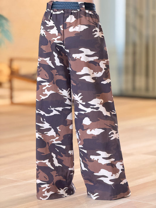 Italy Dark Camo Belt Pants