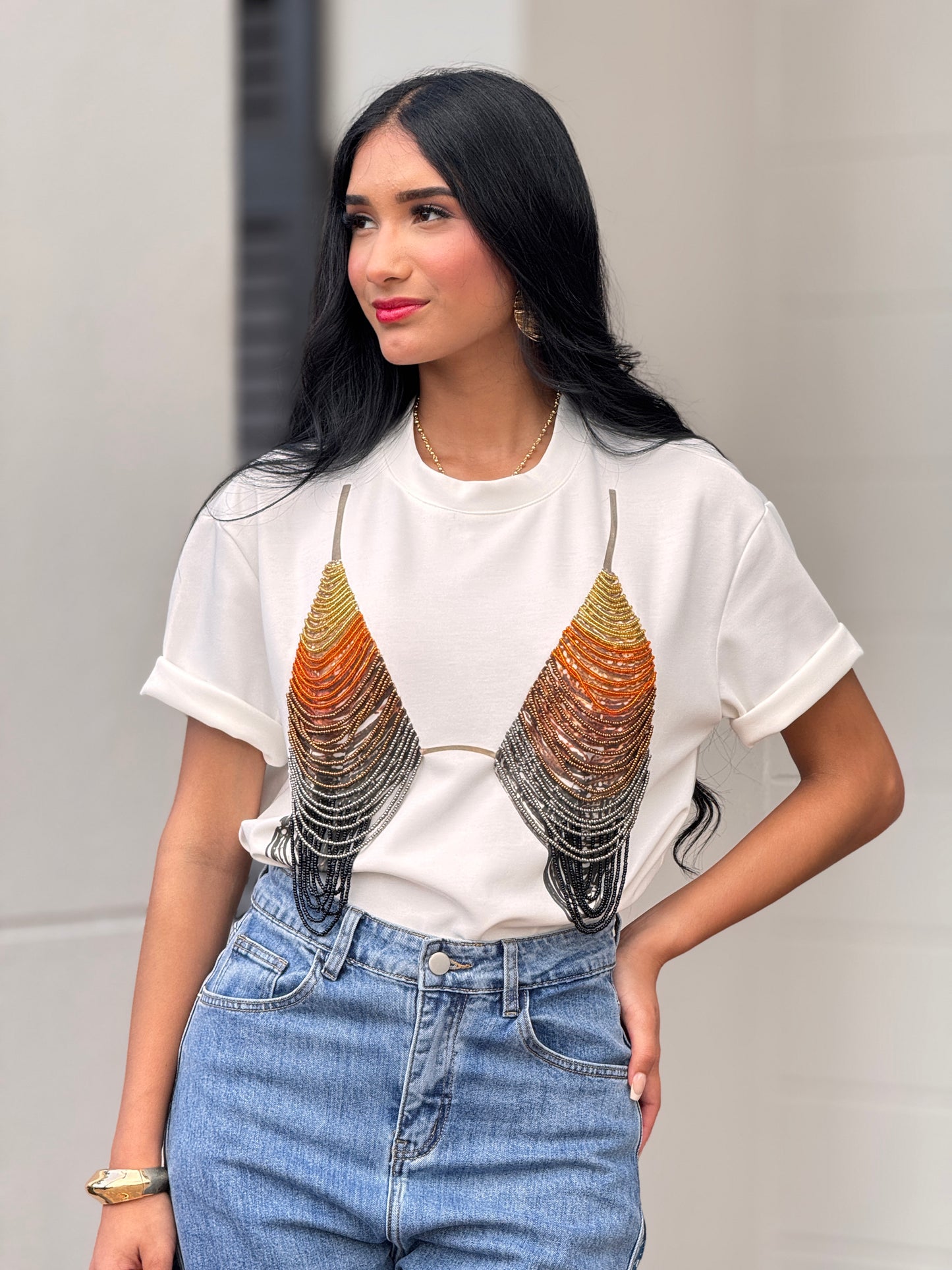 The Bra White T-Shirt