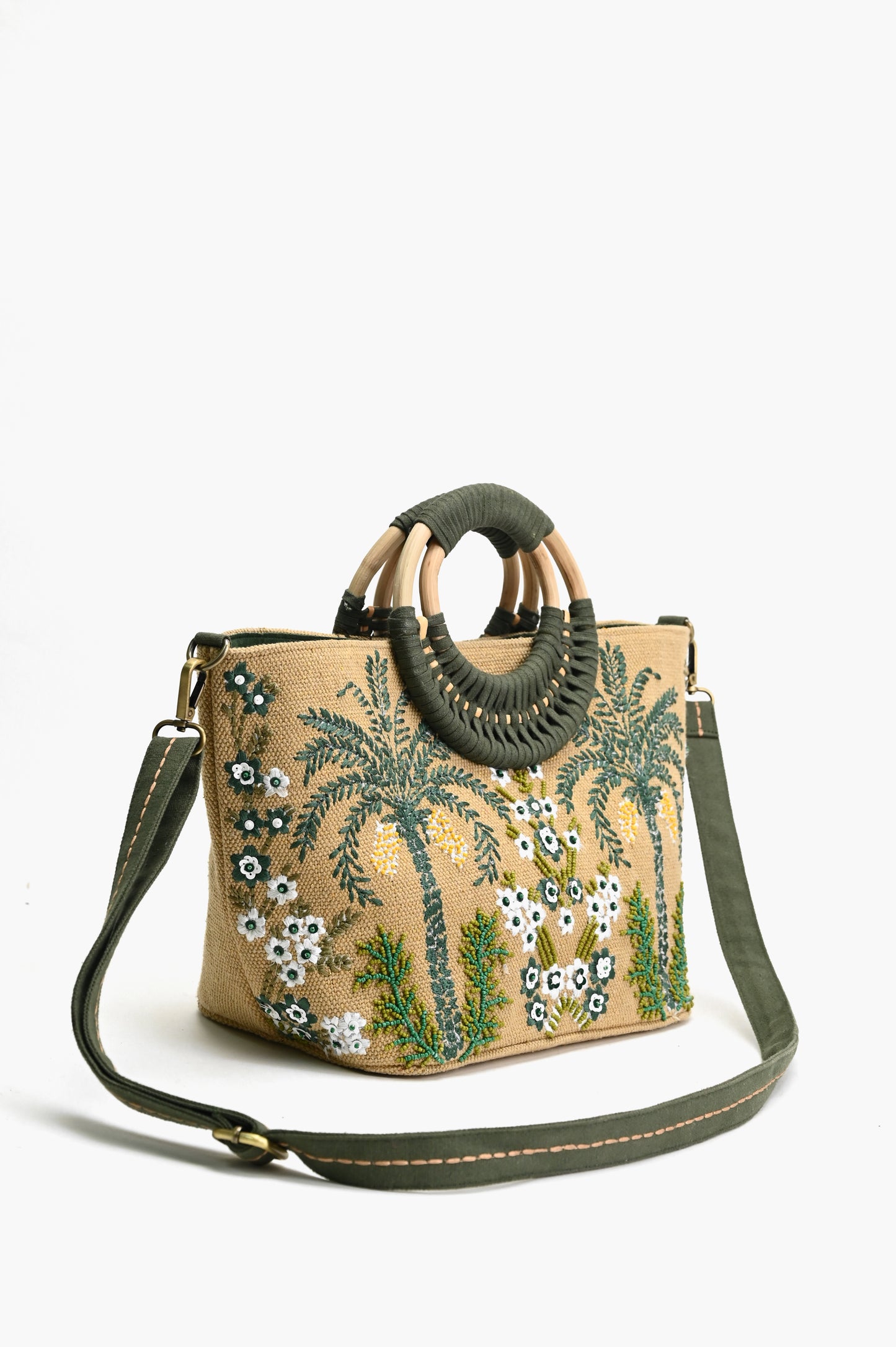 Palm spring Green Bag