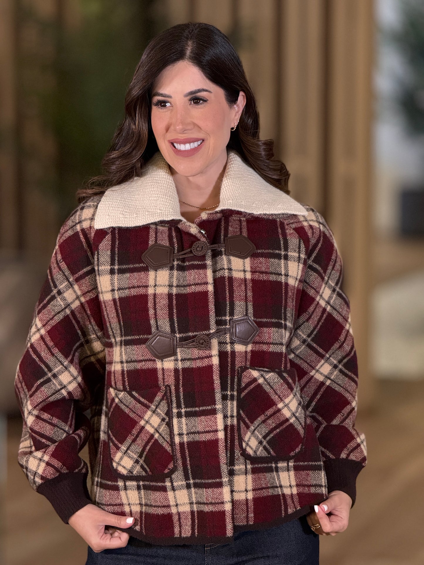 Austin Vichy Print Jacket top