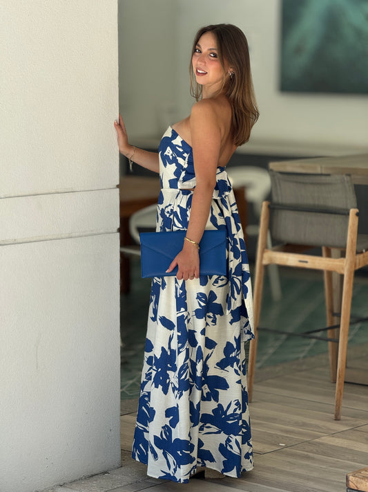 Pilar Blue Floral Jumpsuit