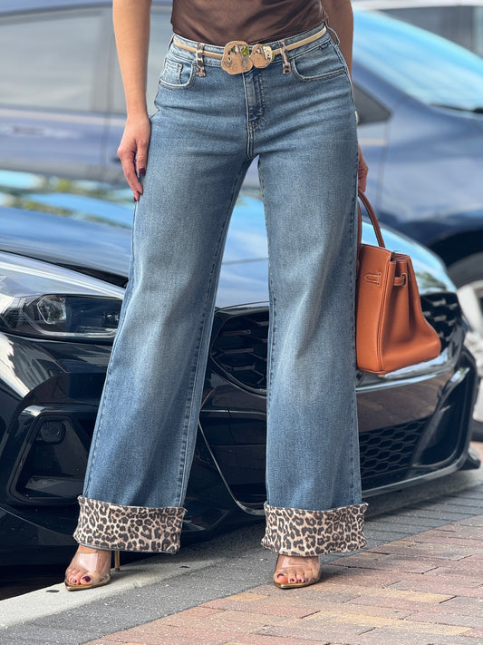 Cielito Leopard Boot Jeans