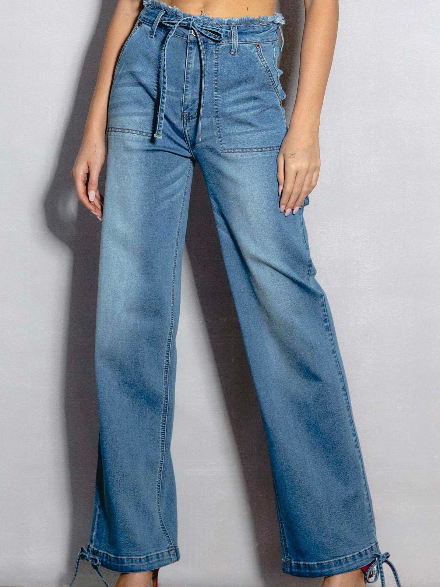 Davila Fringed Waist Jeans