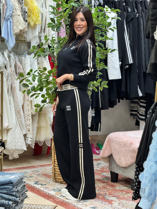 Muy Black/Beige Sport Set