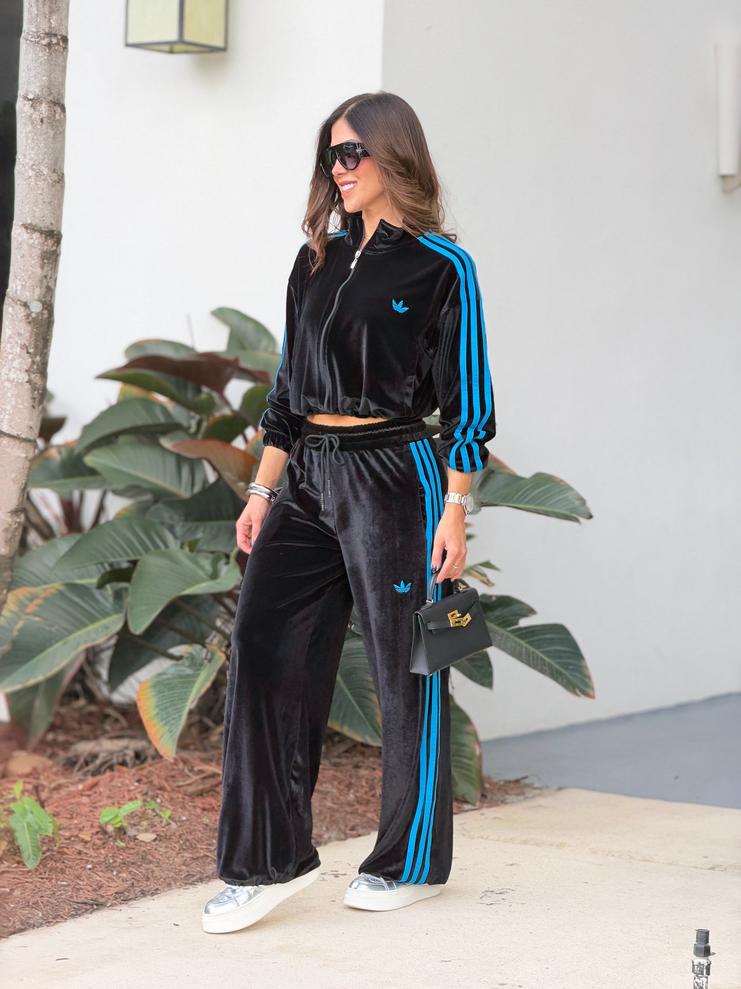 Addie Black Velvet Sport Set