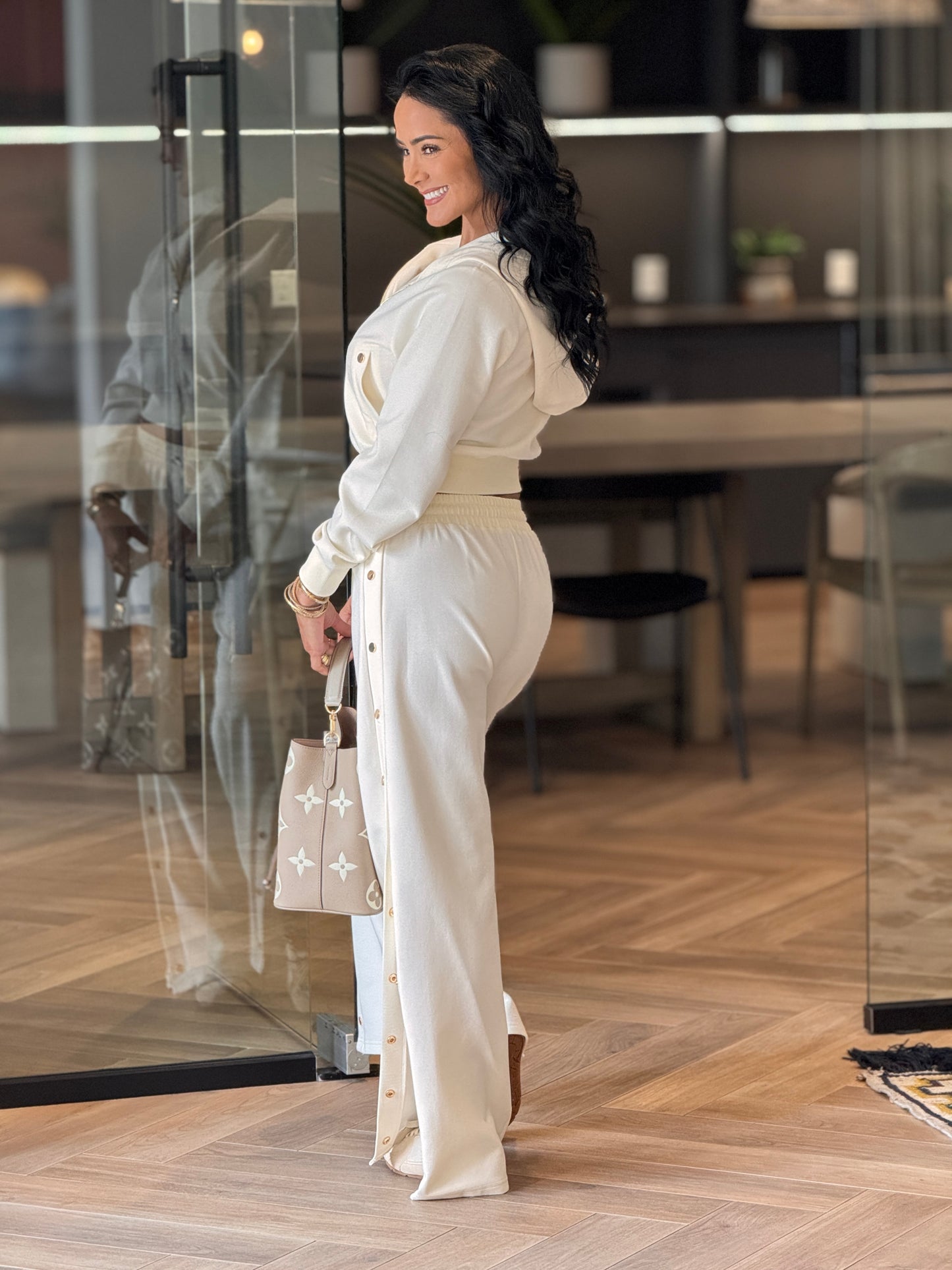 Rivera Ivory/Gold Buttons Sport