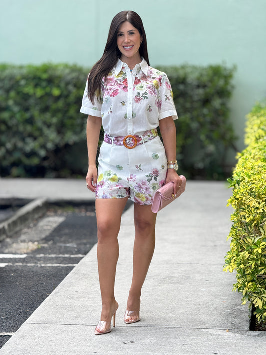 Gardenia White Floral Set
