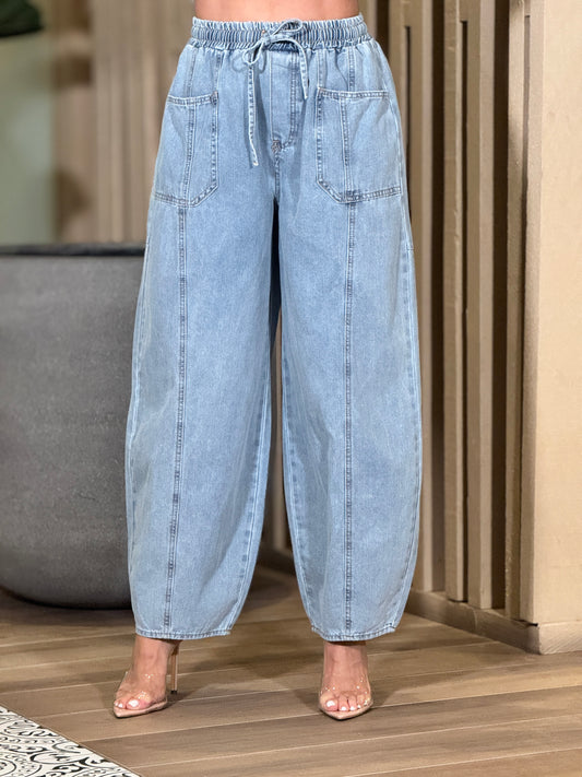 Edwina Barrel Jeans