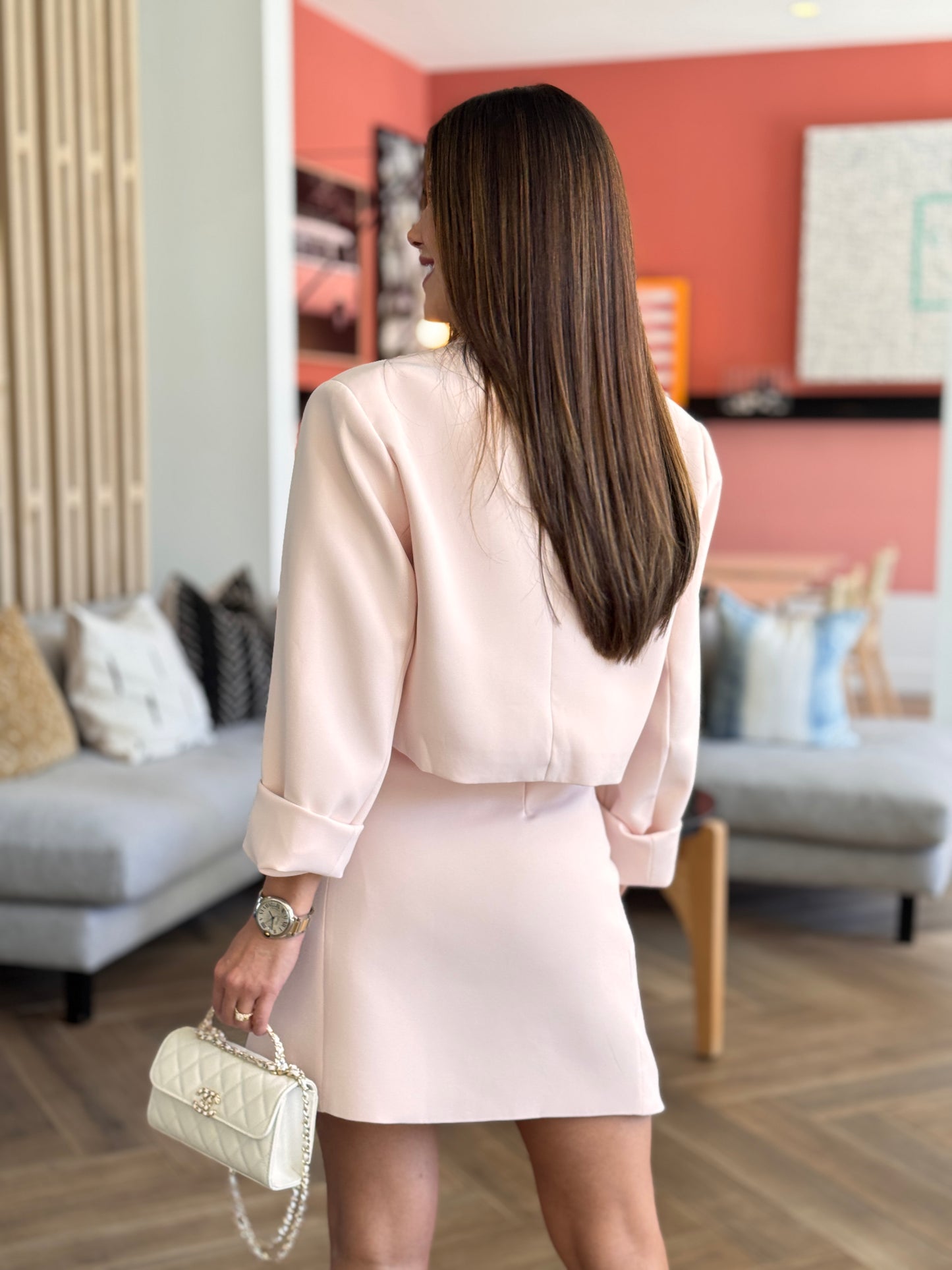 Voguish Pink Skirt Set