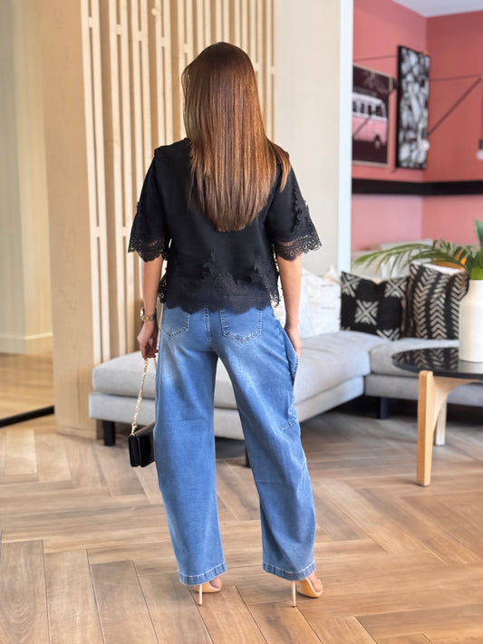 Muy Mid Denim Flaps Jeans