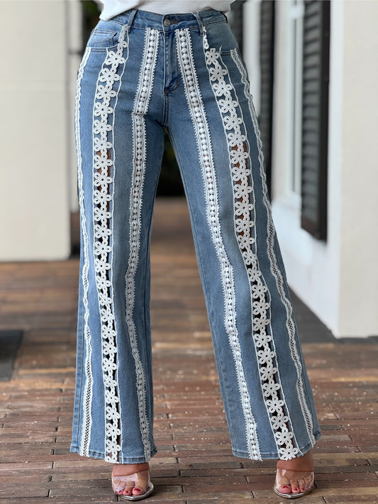 Dunia Lace Jeans