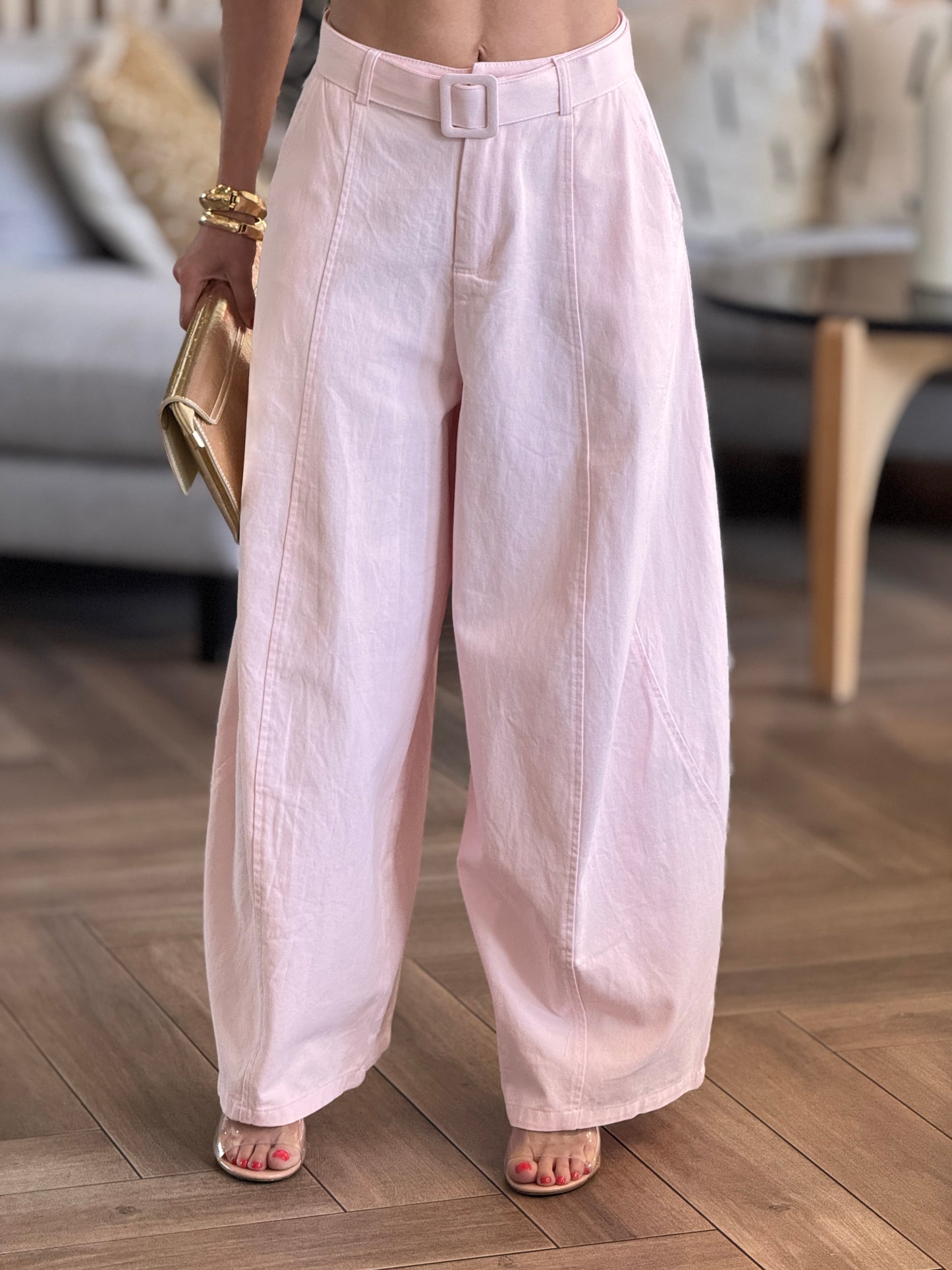 Lindsay Pink Trouser Pants