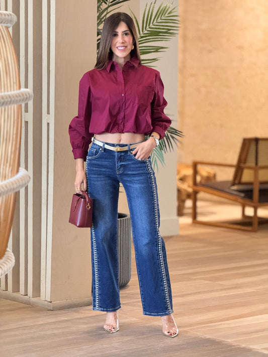 Risen Dark Side Embroidery Jeans
