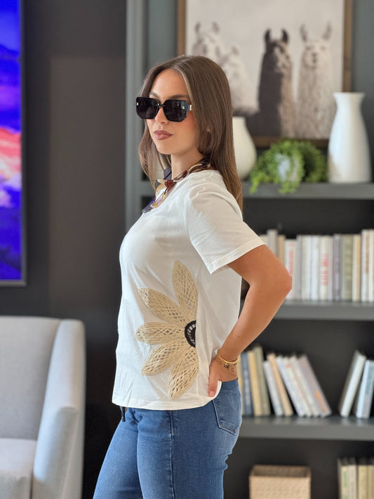 Sunflower White T-shirt