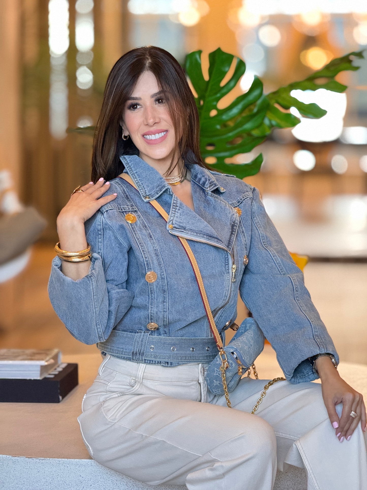 Balie Light Denim Jacket Top