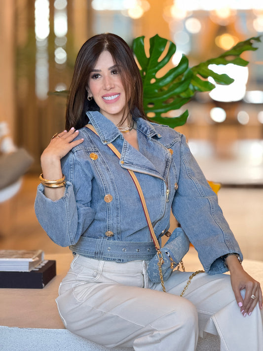 Balie Light Denim Jacket Top