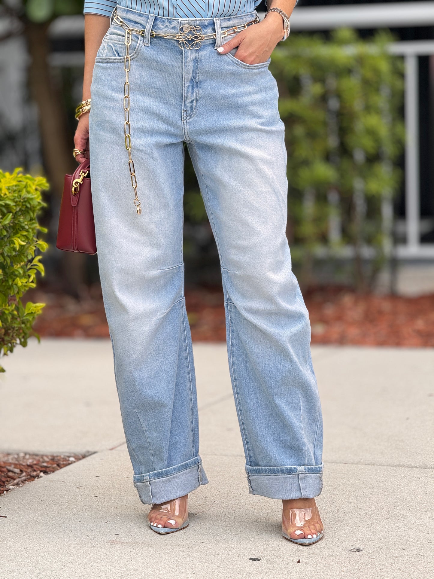 Cielito Light Wash Barrel Jeans