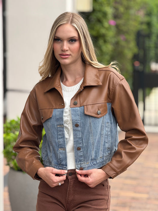 Hamptons Brown/Denim Jacket