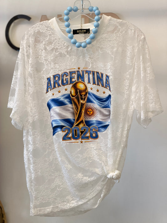 Argentina Lace T-Shirt