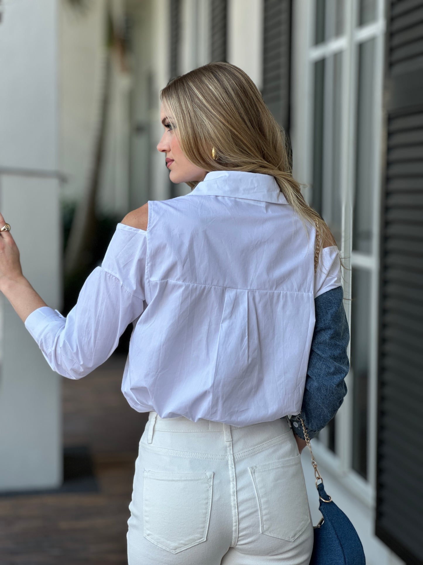 Phoebe Denim/White Shirt