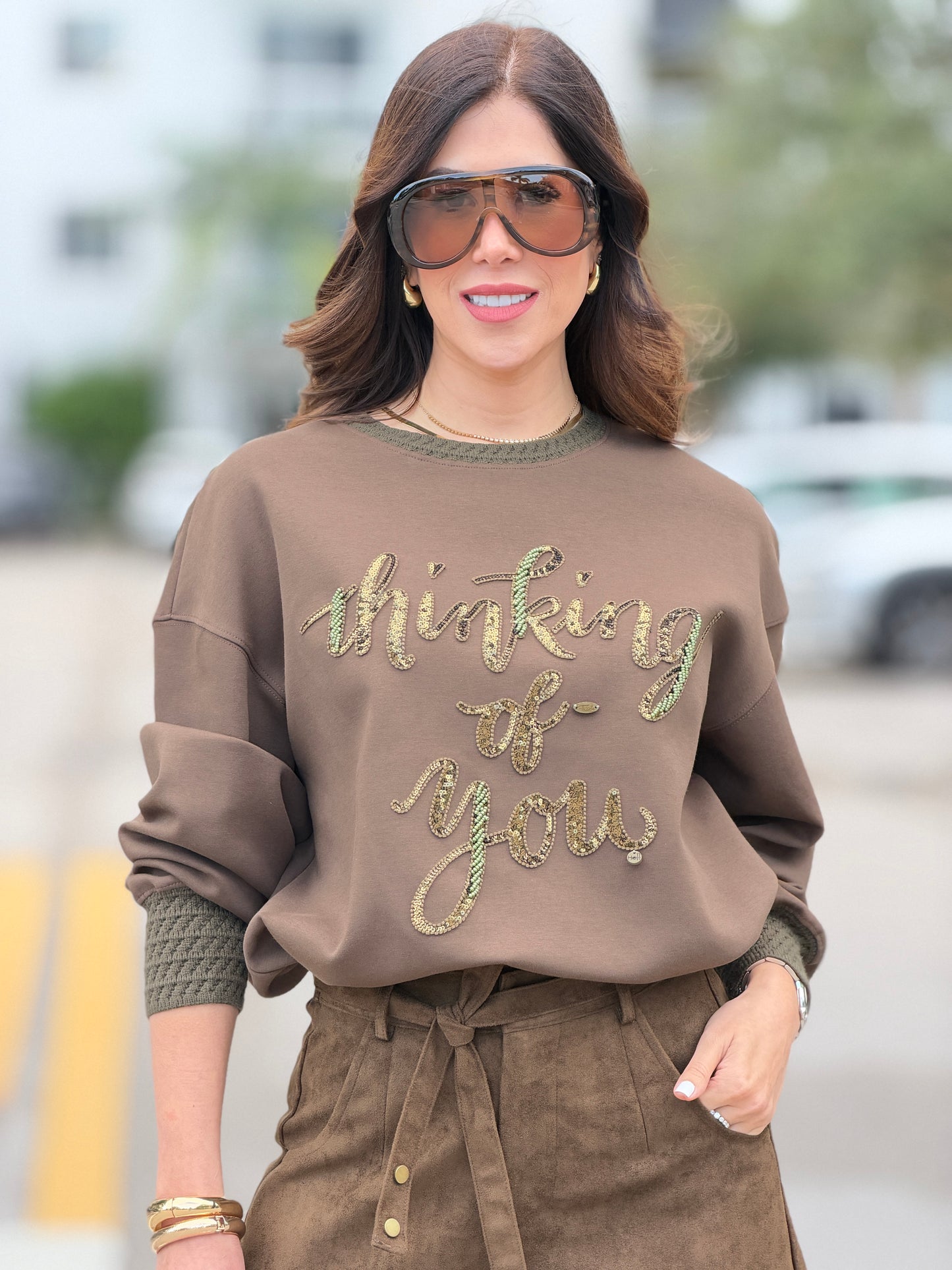 2321 Thinking Brown T-shirt
