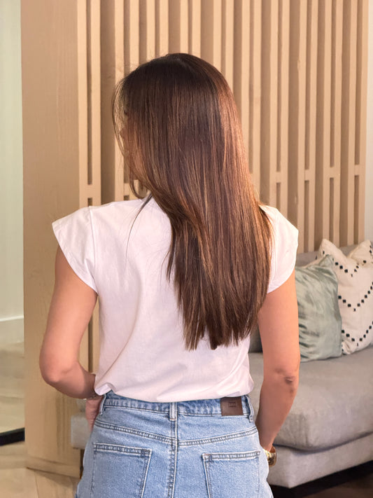 Olivia White Basic T-Shirt