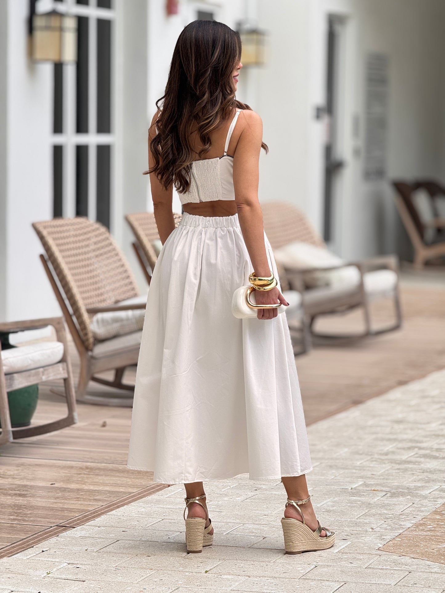 Jealousy White Midi Dress