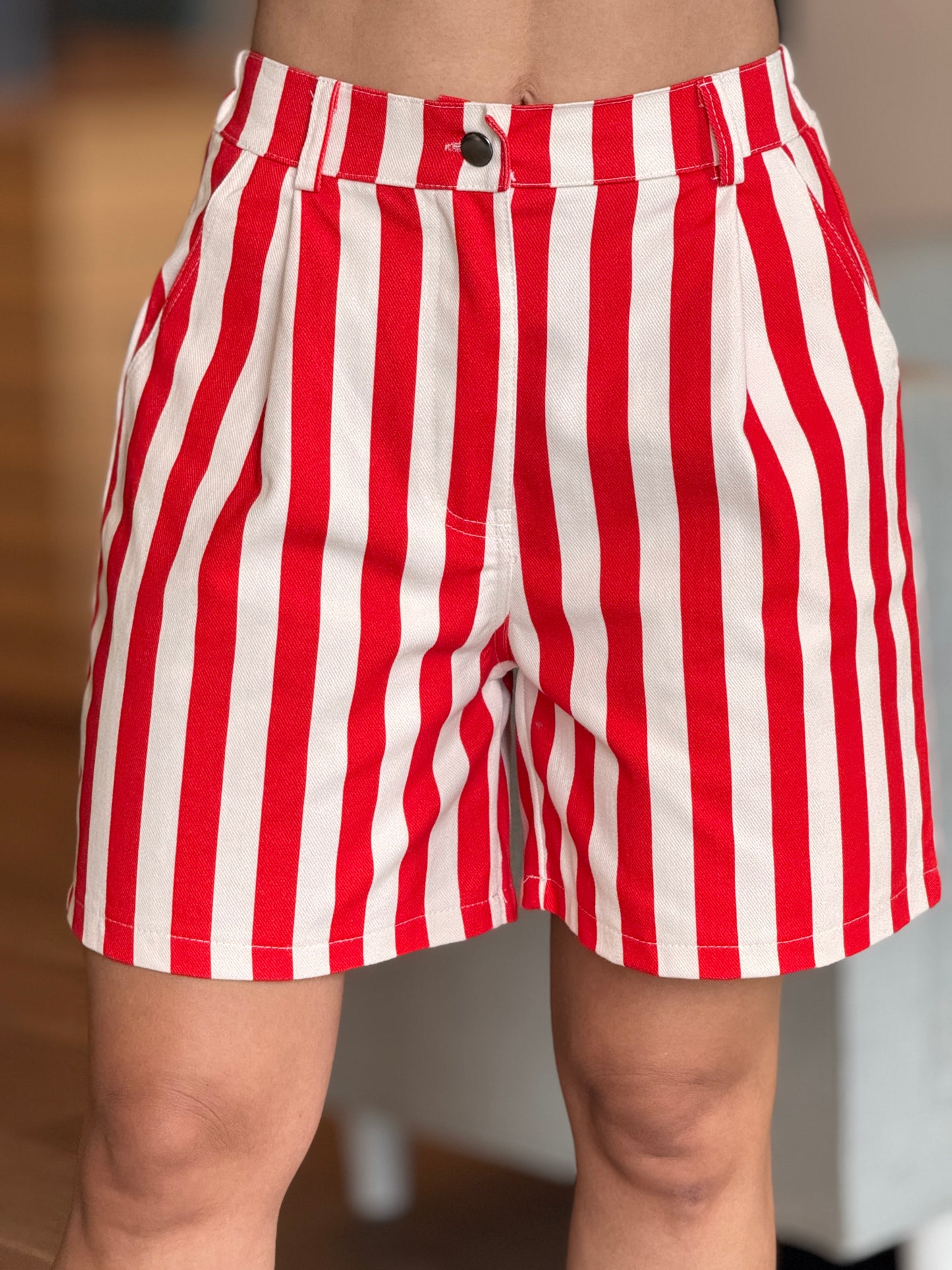 Nyla Red Lines Shorts