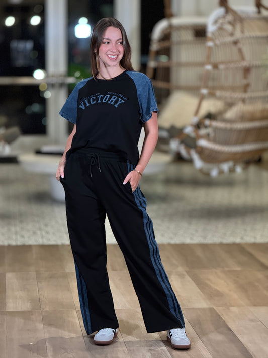 Victory Black/Denim Sport Set