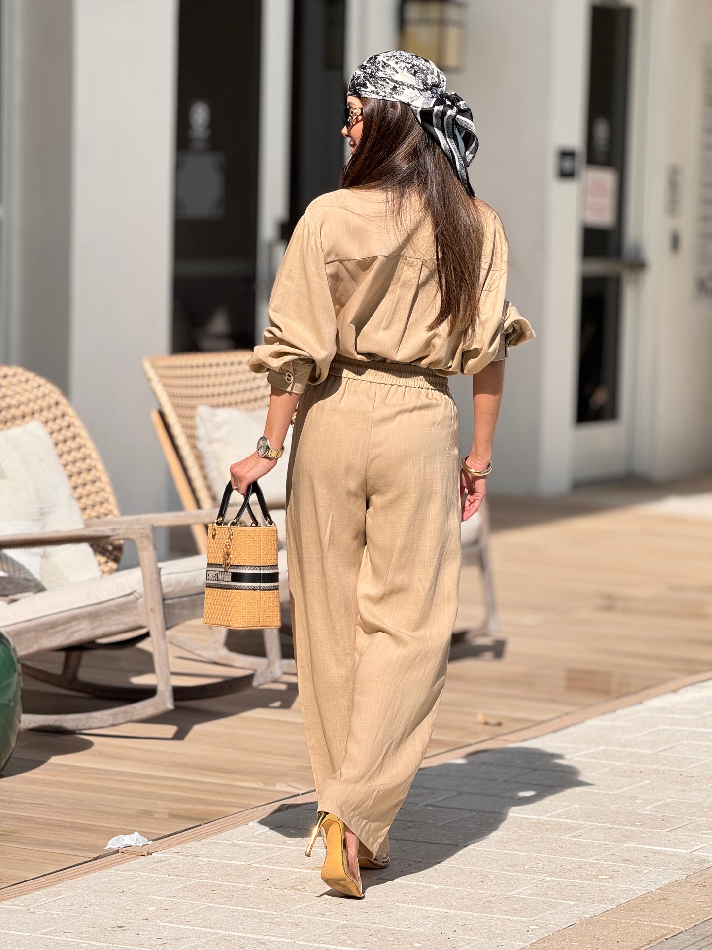 Dory Beige Linen Set