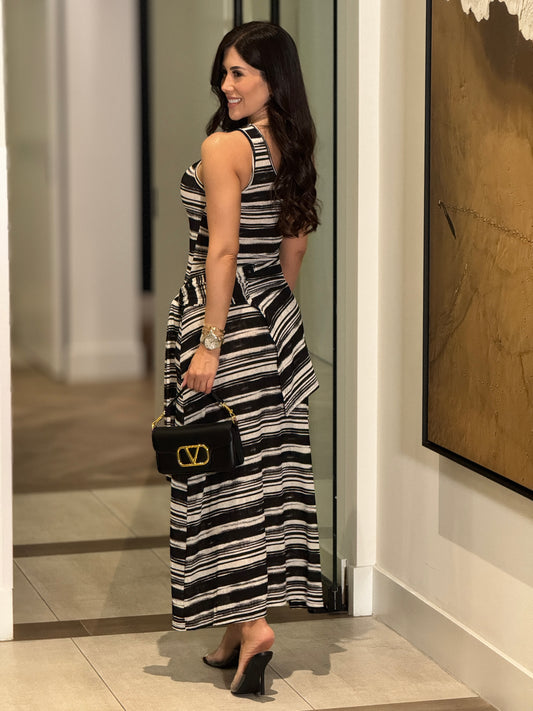 Japan Black Lines Dress
