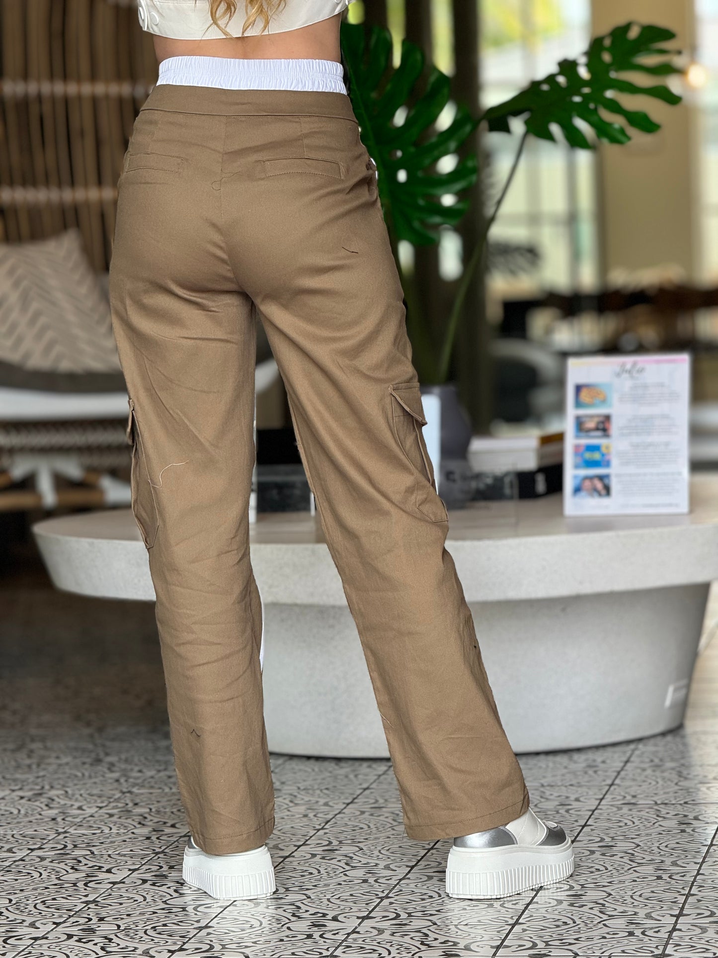 Trend Olive Stripes Pants