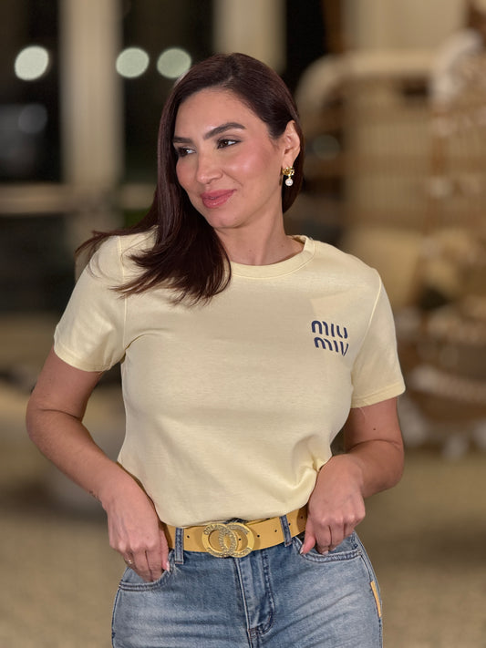 Miu Yellow T-Shirt