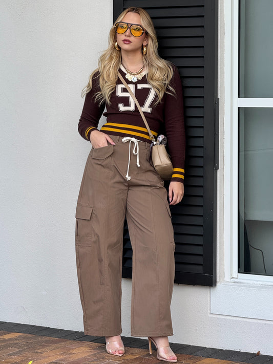 Aaron Brown Cargo Jogger Pants