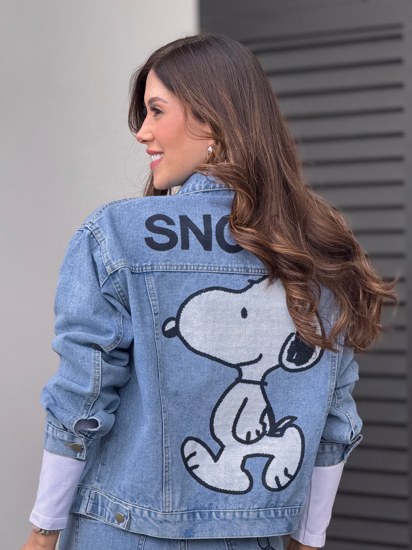 Snoop Cartoon Denim Jacket Top