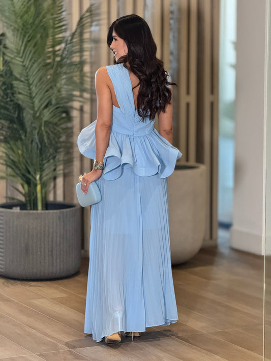 Anne Baby Blue Ruffle Set