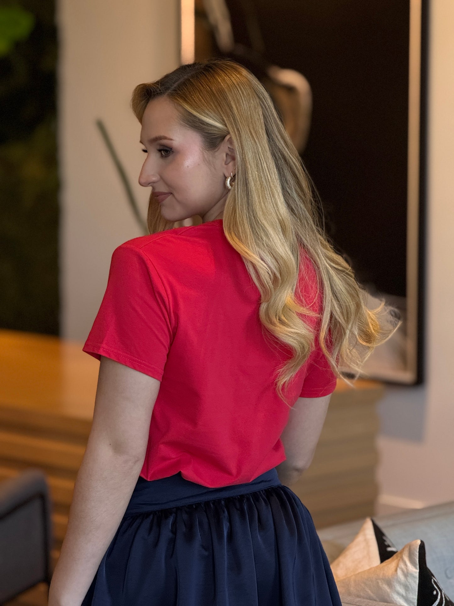 The Bear Rhinestone Red T-Shirt