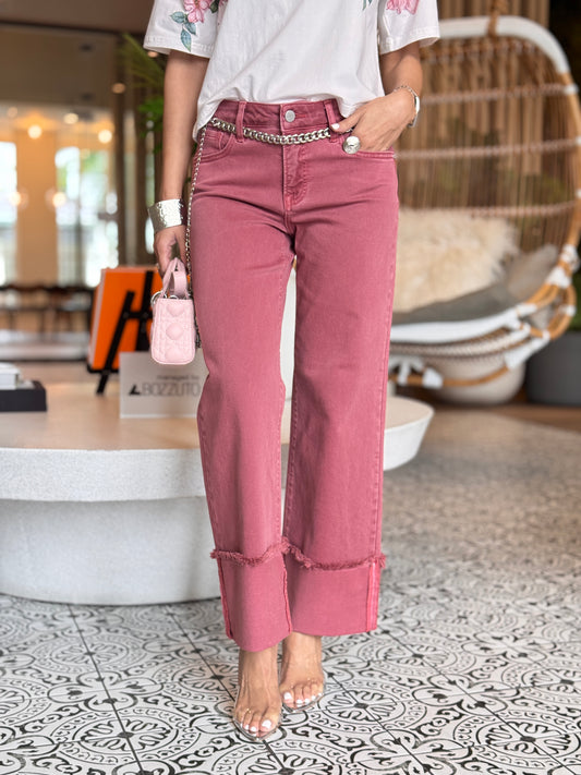 Risen Rusty Pink Jeans