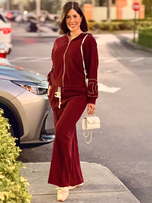 Cece Burgundy Logo Sport